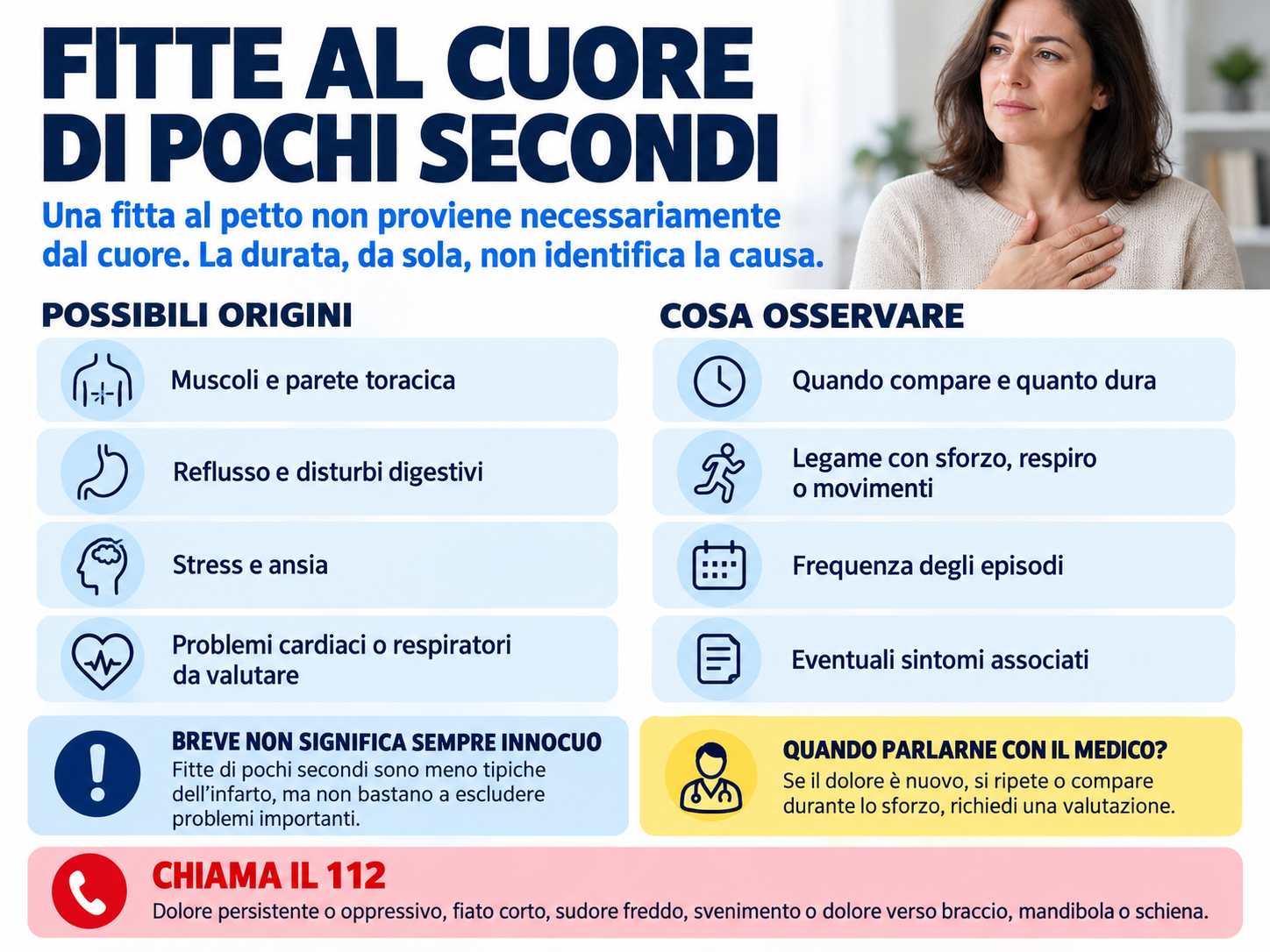 Fitte al cuore di pochi secondi